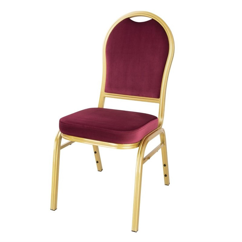 Chaise de Banquet Bordeaux - Lot de 4, Bolero Regal - Élégance et Confort