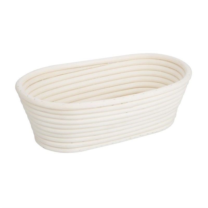 Oval Rattan Fermentation Basket 250x150x80 mm Vogue: Perfect pastry & even fermentation