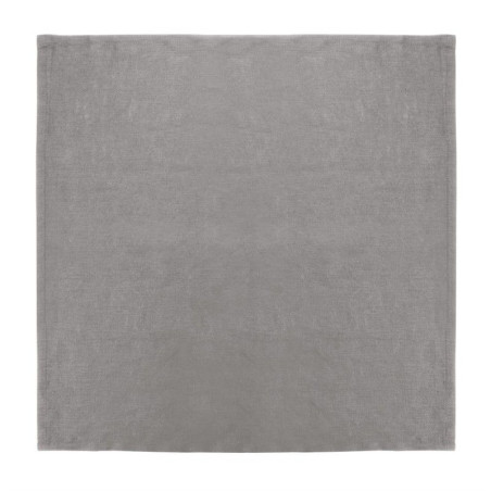 Serviettes de table en lin grises 400 x 400 mm - Lot de 12 - Olympia