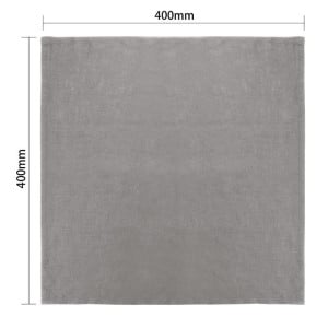 Tischservietten aus grauem Leinen 400 x 400 mm - 12er-Pack - Olympia