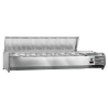 Refrigerated Saladette to Place Stainless Steel Lid - 7 x GN 1/3 - Dynasteel