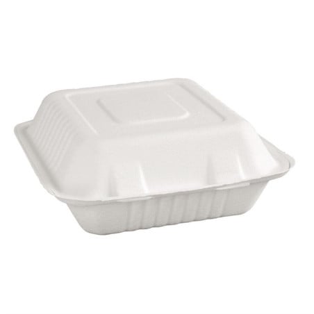 Scharnierende composteerbare Bagasse-dozen 236mm - Set van 200