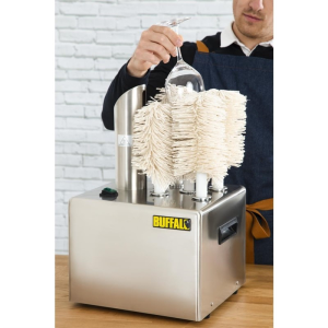 Buffalo Professionele Glazenpolijstmachine in Roestvrij Staal