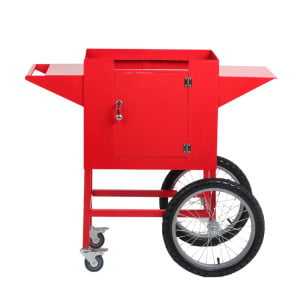 Wagen voor Popcornmachine - Rood - Dynasteel