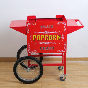 Wagen für Popcornmaschine - Rot - Dynasteel