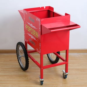 Wagen voor Popcornmachine - Rood - Dynasteel