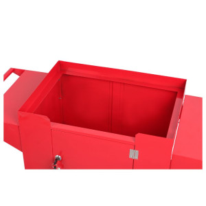 Dynasteel Popcorn Machine Cart - Red: Robust, Practical & Stylish