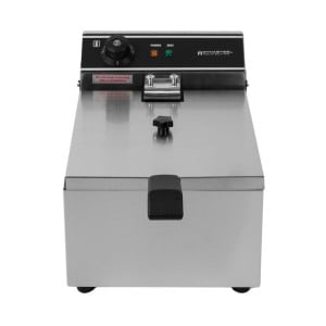 Professionelle Fritteuse 10 L 3000 W Edelstahl — Thermostat