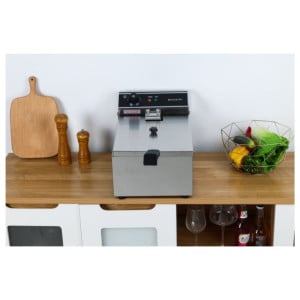Professionele Friteuse 10 L 3000 W Inox — Thermostaat