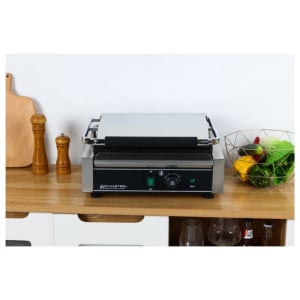 Grill Panini Pro 2200 W Geribbeld 340x220 mm Inox