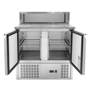 Meuble à Pizza Réfrigéré 2 Portes - 5 Bacs GN 1/6 Dynasteel | Fourniresto