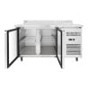 2-Door GN1/1 Refrigerated Table - Depth 700 with Backsplash - Dynasteel