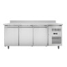 Refrigerated Table 3 Doors GN1/1 - Depth 700 with Backsplash | Dynasteel