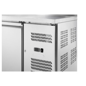 Refrigerated Table 3 Doors GN1/1 - Depth 700 with Backsplash | Dynasteel