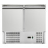 Compact 2-Door Saladette - Dynasteel: optimize your professional kitchen with sliding cover