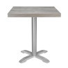 Tischplatte Quadrat Melamin Grau 700 mm Bolero: Robust und vielseitig