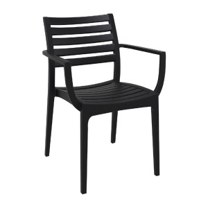 Schwarze Sessel Artemis Siesta - Modernes Design und Haltbarkeit