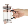 Contemporary Stainless Steel Copper 3-Cup French Press Olympia
