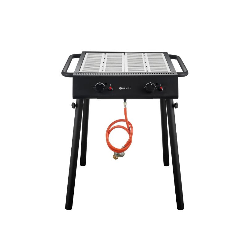 Gasbarbecue Grill - Zwart HENDI | Optimale prestaties, onvergetelijke grillades