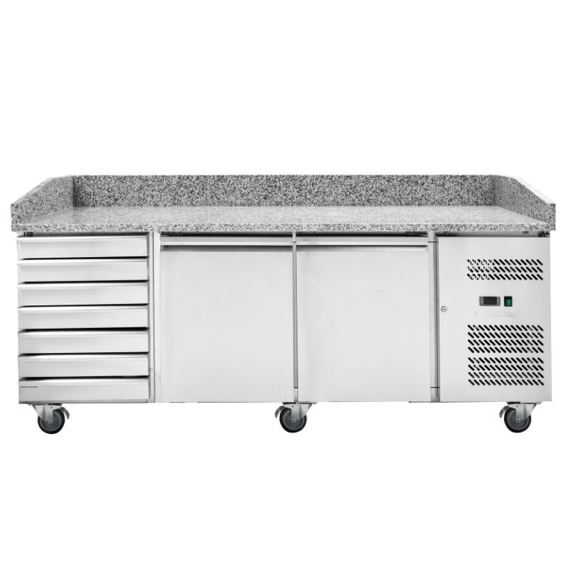 Pizza-Möbel - 2 Türen und 7 Schubladen - Dynasteel Pizza-Möbel - 2 Türen und 7 Schubladen - Dynasteel