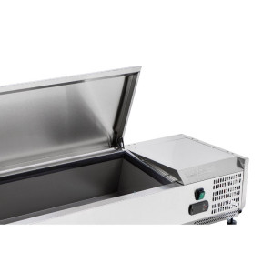 Refrigerated Saladette to Place Stainless Steel Lid - 5 x GN 1/4 - Dynasteel