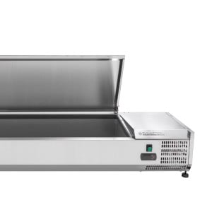 Saladette Koeling om te Plaatsen Deksel Inox - 9 x GN 1/3 - Dynasteel