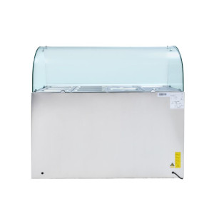 Saladette Kühltisch 4 GN 1/1 - 3 Türen - Dynasteel