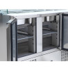 Saladette Kühltisch 4 GN 1/1 - 3 Türen - Dynasteel