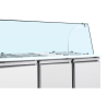 Saladette Kühltisch 4 GN 1/1 - 3 Türen - Dynasteel