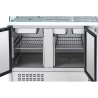 Saladette Kühltisch 4 GN 1/1 - 3 Türen - Dynasteel