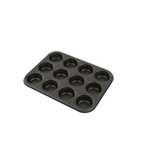 Antiaanbakplaat 12 Muffins - Professionele kwaliteit