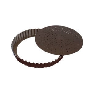 Gegolfde Geperforeerde Antiaanbaktaartvorm - 240 mm