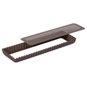 Antihaft-Perforierte Geriffelte Tarteform - 350x110mm