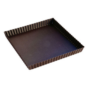 Antihaftbeschichtete geriffelte Tarteform - 230 x 230 mm