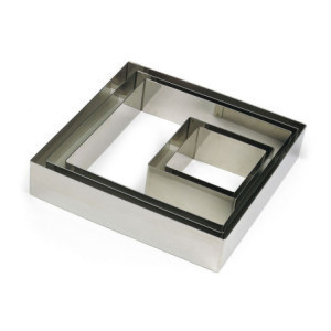Edelstahl-Quadratform 100x100mm Gobel professionelle Qualität