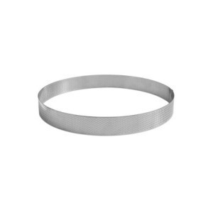 Perforierter Tortenring aus Edelstahl - Durchmesser 200 mm - Professionelle Küche