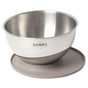 Cul de Poule Inox met Deksel-Basis Ø 24 cm Gobel GL20P003