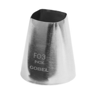 Douille Geometrische Gladde Vierkante Inox 25mm Gobel