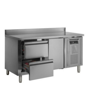 Comptoir réfrigéré TEFCOLD 282L acier inox & tiroirs GN1/1