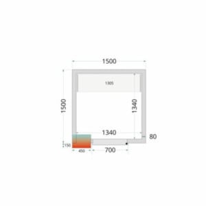 TEFCOLD Cold Room Panel - 80mm Insulation