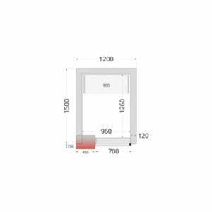 Kühlraumplatte TEFCOLD - Edelstahlisolierung 120 mm