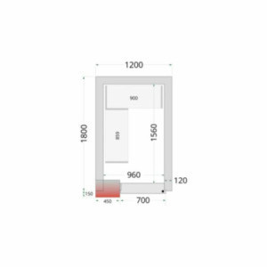 TEFCOLD Koelkamerpaneel - 1200 x 1800 mm, Effectieve Isolatie