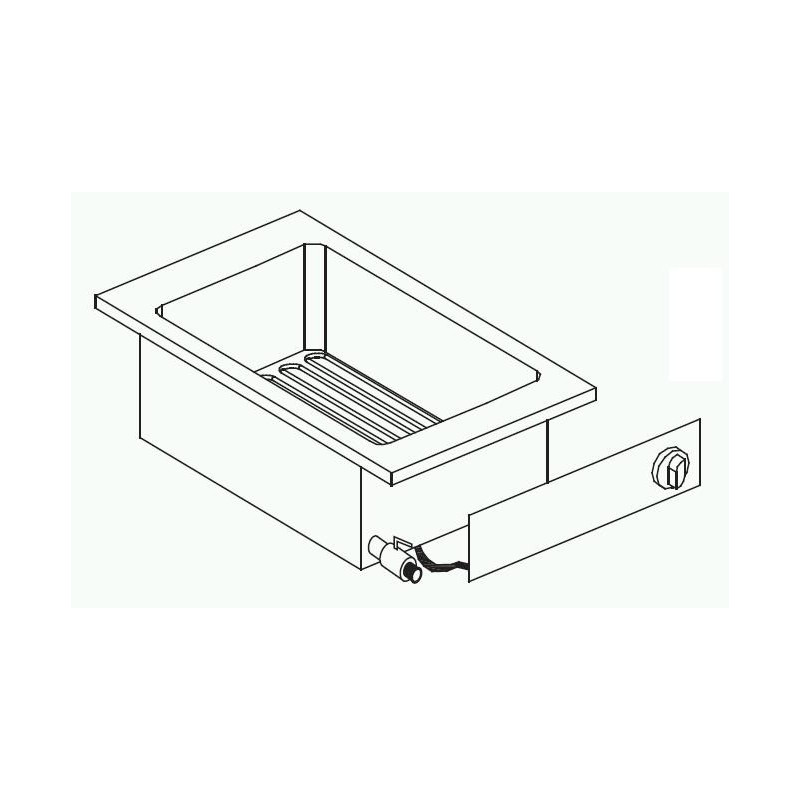 Built-in Electric Fryer 10 L - CombiSteel: Efficient and Practical