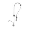 Dish Spray Faucet with Single-Hole Mixer with Gooseneck - Dynasteel