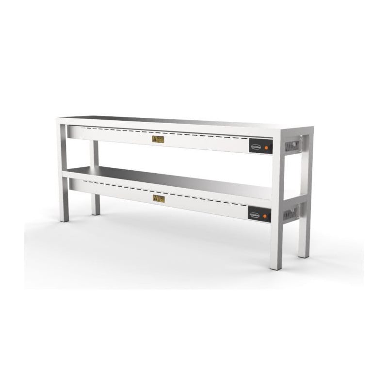 Ceramic Warming Shelf 2 Levels CombiSteel - L 2000 x D 300 mm