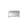 Meuble Inox Bas CombiSteel - 2 Portes et 3 Tiroirs