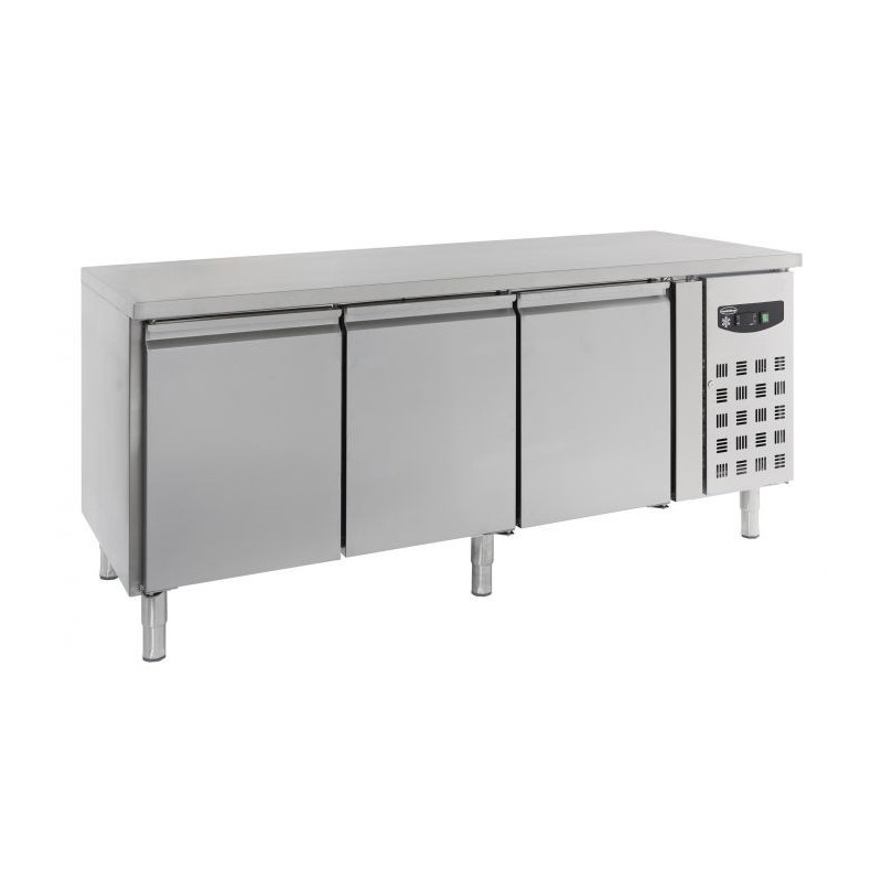 Positieve Koelwerkbank 600 x 400 met 3 Deuren - 635 L Combisteel