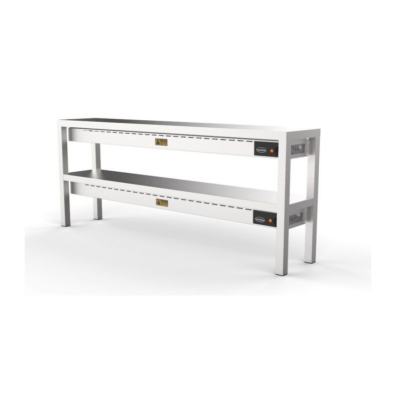 Ceramic Warming Shelf 2 Levels 1800 mm - CombiSteel