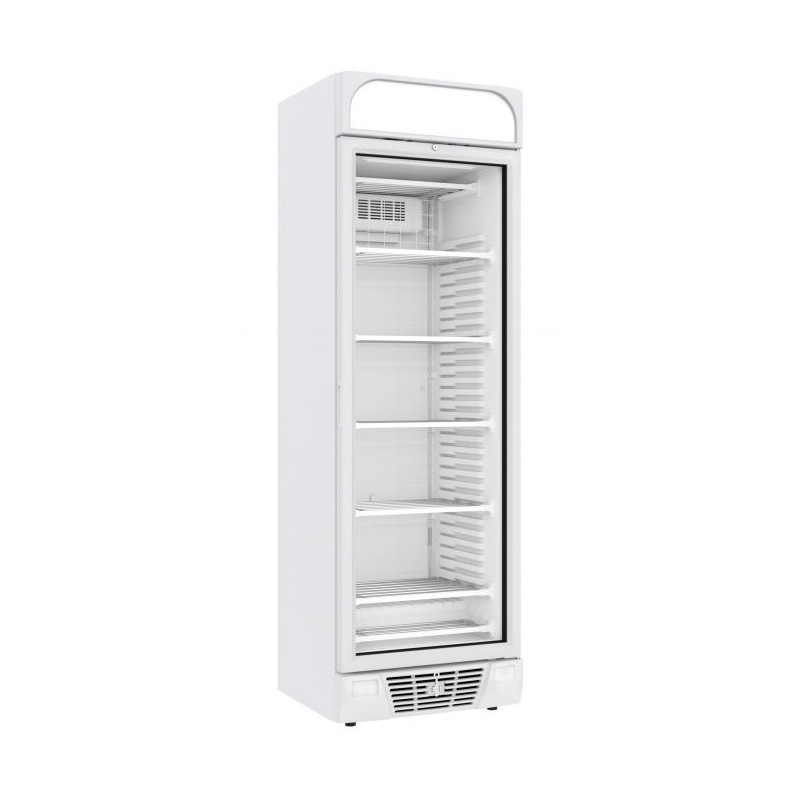 White Negative Refrigerated Cabinet 382L 1 Glass Door CombiSteel