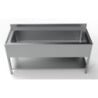 Plonge 1 Bak Inox - 1800x700mm, Achterwand & Plank - CombiSteel